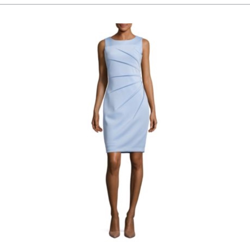 Purple Calvin Klein Sunburst Dress